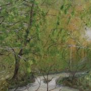 Bach im Wald 30x30
